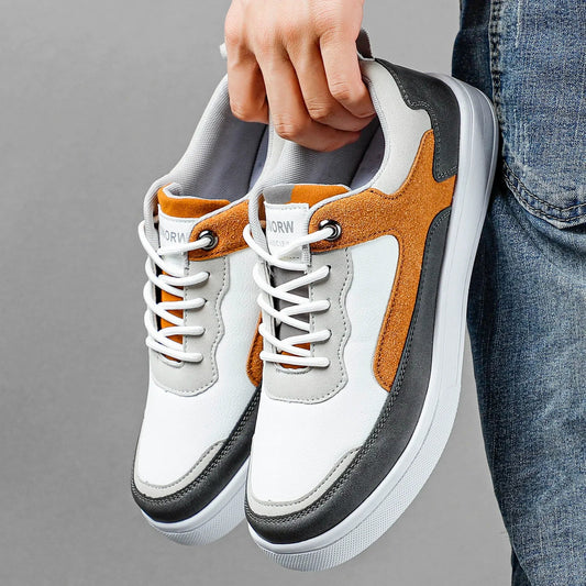 Fabio - Sneakers sportive in pelle e mesh
